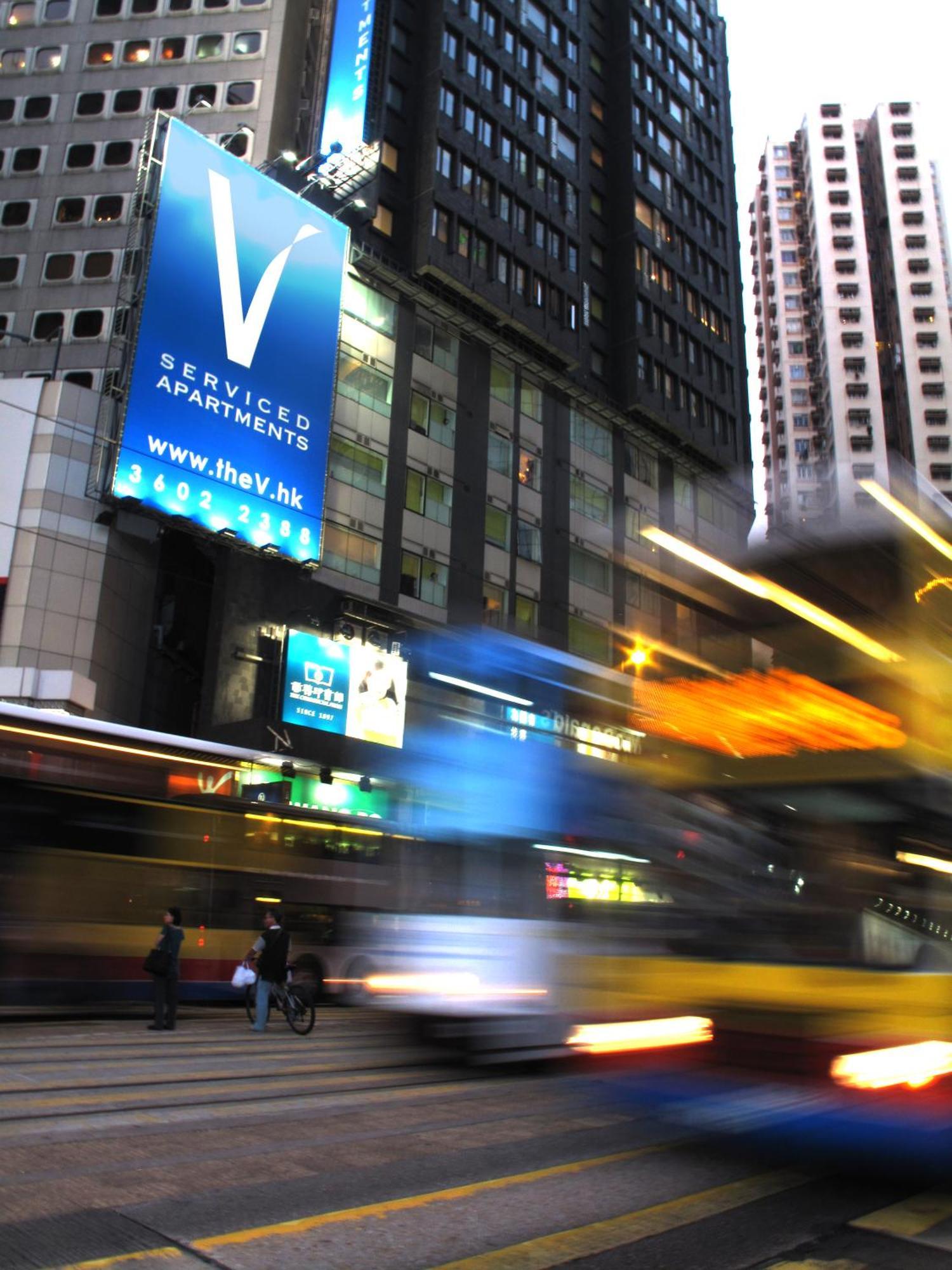 V Causeway Bay Aparthotel Hongkong Exteriör bild