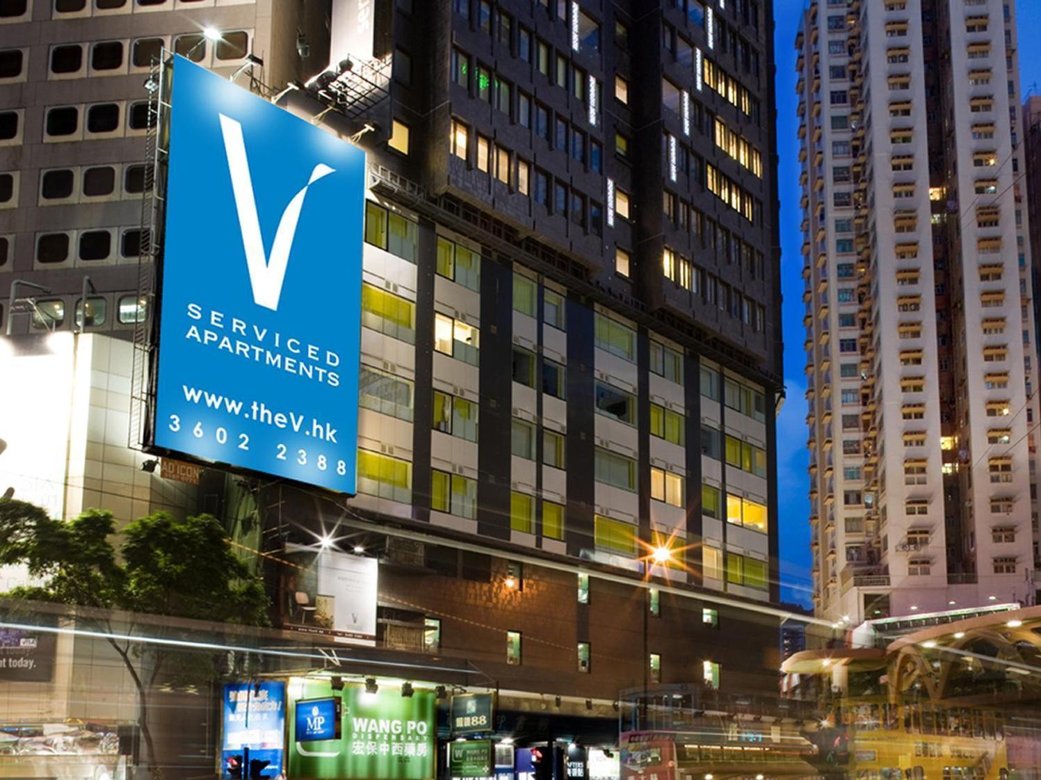 V Causeway Bay Aparthotel Hongkong Exteriör bild